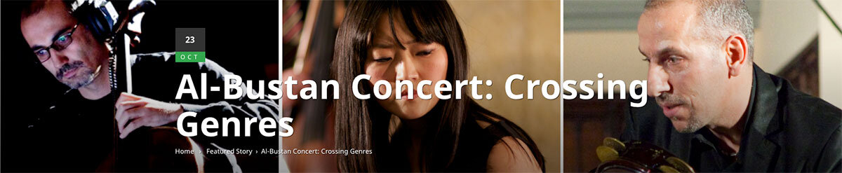 Kinan Abou-afach&nbsp; –&nbsp;cello |&nbsp; Shinjoo Cho &nbsp;– bandoneon &amp; accordion |&nbsp; Hafez Kotain &nbsp;– percussion.